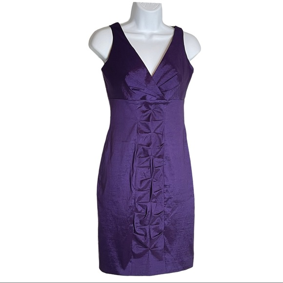 NWT Calvin Klein V Neck Cocktail Sheath Dress - Picture 4 of 14